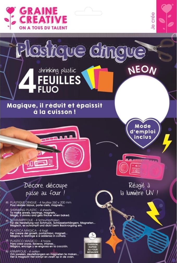 Krimpie dinkie krimpfolie neon (4 vellen)