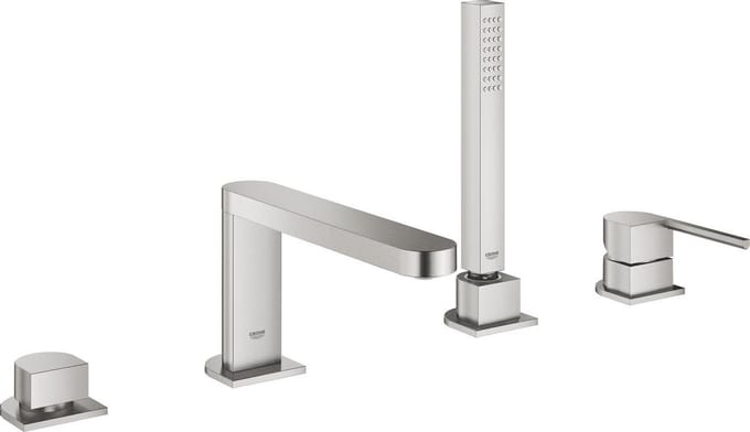 GROHE Plus Badmengkraan - met hendel voor badrandmontage - 15cm - RVS - 29307DC3