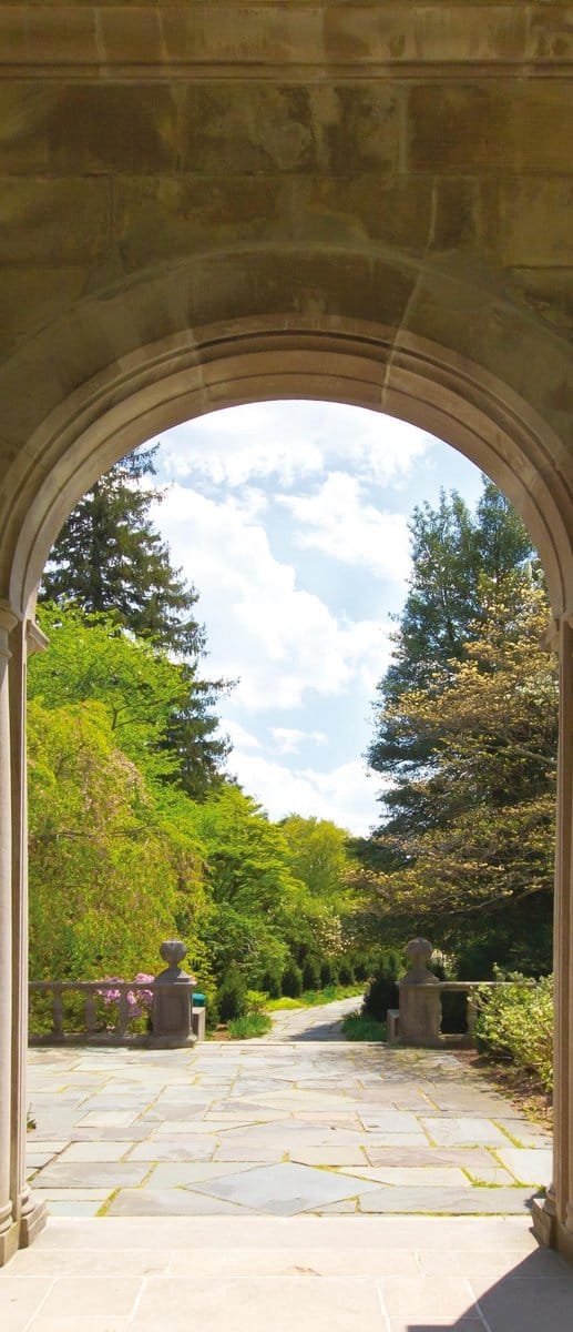 Garden Through Arches Photo Wallcovering