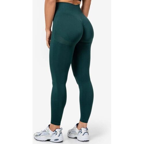 FAMME Peachy Scrunch Leggings Forest Green S