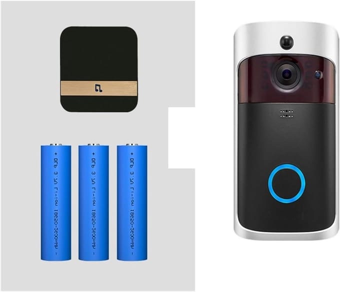 Video Deurbel Camera - Slimme Deurbel WiFi - Huisbeveiliging - HD Beeldkwaliteit - 166° Groothoek - Type 4