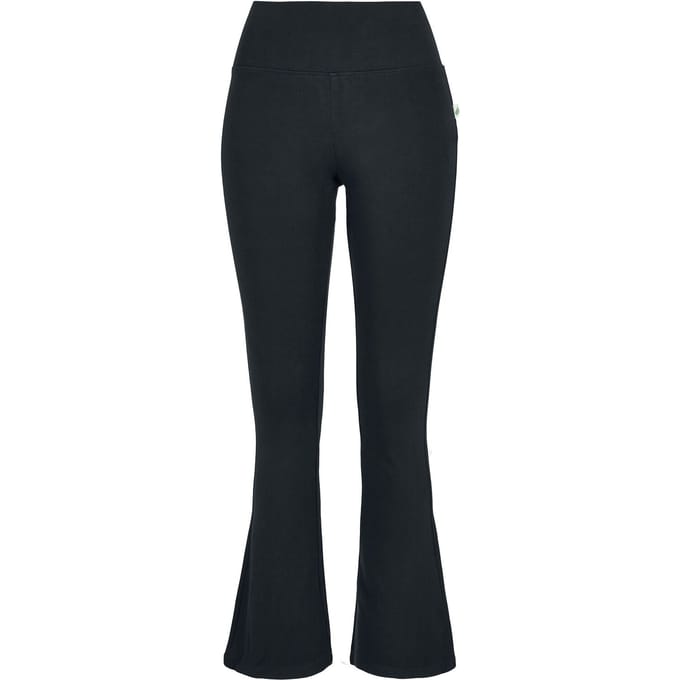 Urban Classics Organic Interlock Bootcut Dames Legging - zwart - XS