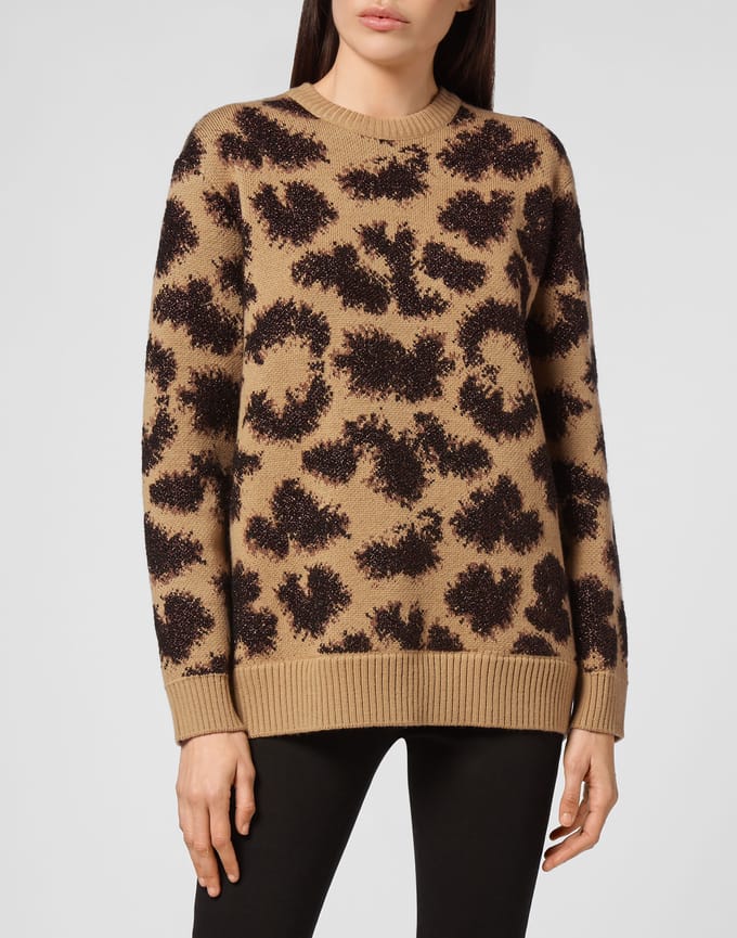 Pullover Ronde Hals Leopard
