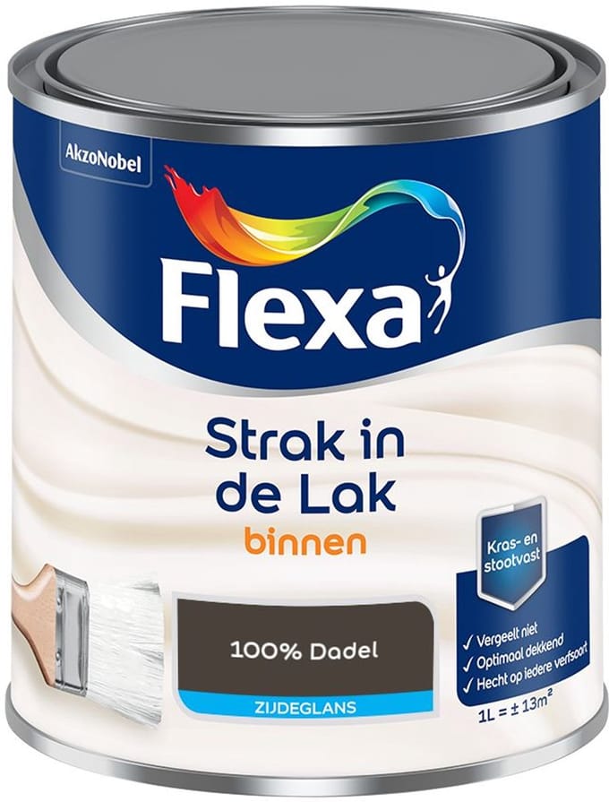 Flexa - Strak In De Lak Binnenlak Zijdeglans - 100% Dadel - Mengverf - 1 L