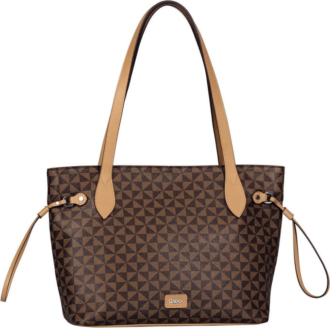 Gabor Schoudertas Barina Zip Shopper Mixed Brown Bruine Veelkleurig