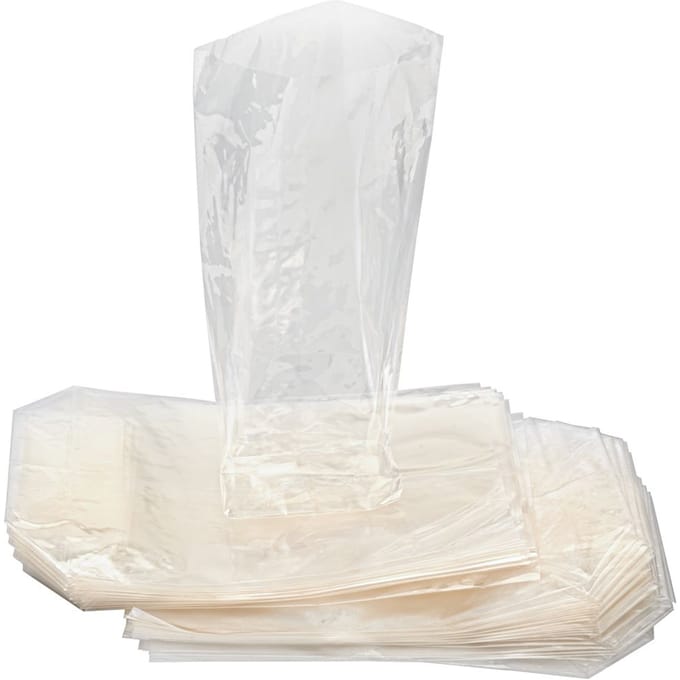 Cellofaanzakken, transparant, 50 stuks