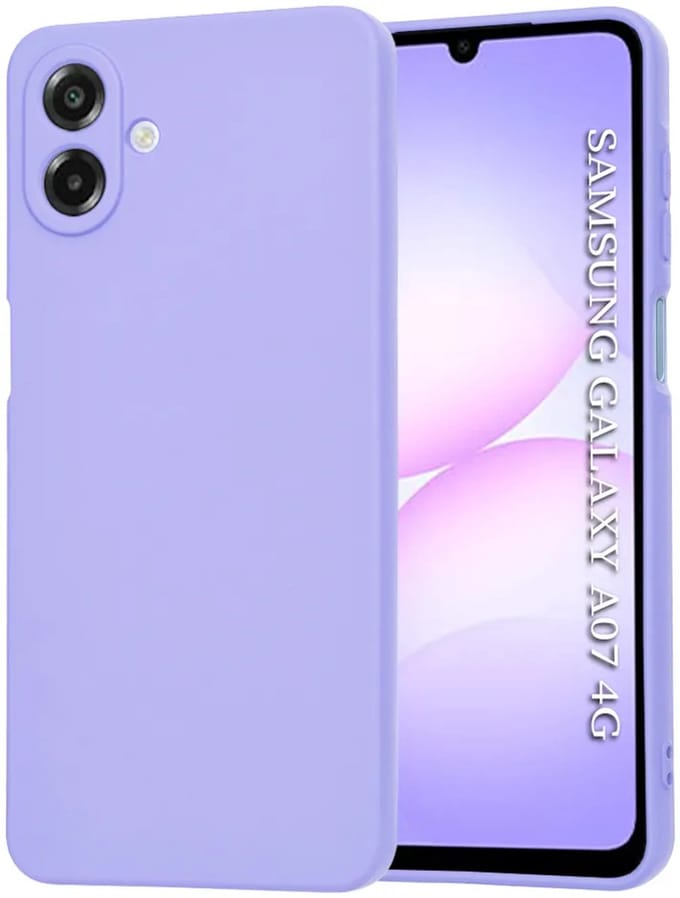 Hoesje geschikt voor Samsung Galaxy A07 4G - Techsuit Soft Flex Silicone Back Cover - Light Purple