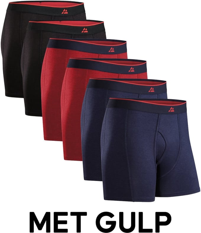 DANISH ENDURANCE Bamboe Boxershorts - Comfortabel Ademend Ondergoed - Heren - 6 paar - M