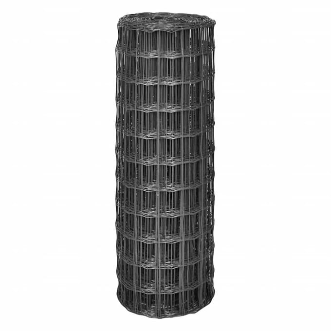 vidaXL - Euro - hek - 10x1,5 - m - grijs