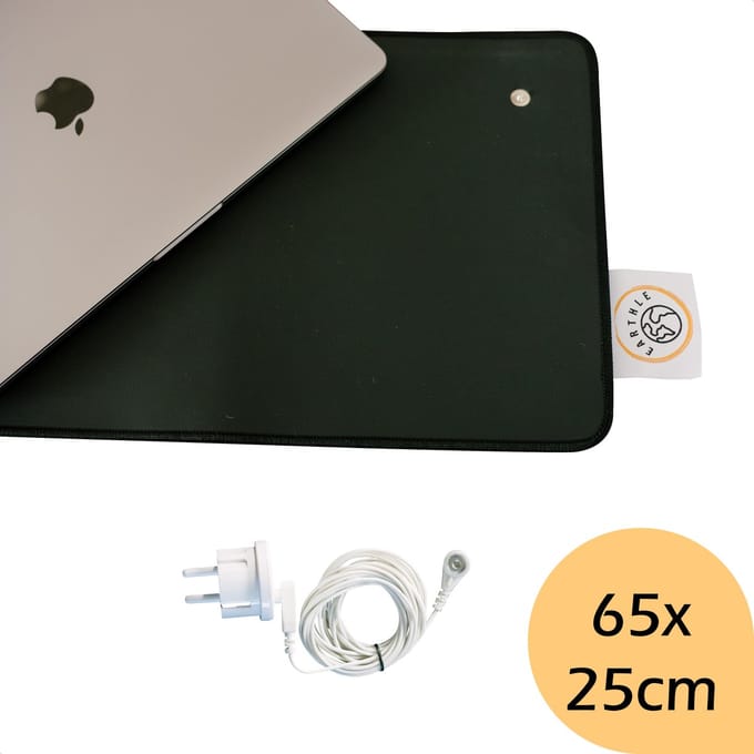 Earthle Earthing Bureaumat - Aardingsmat - Aarden - Earthing Mat - Aarding - Grounding Mat - Zwart