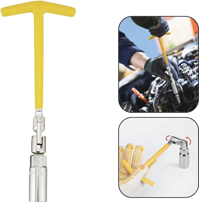 PD® - Bougiesleutel - bougie - bougiedop - bougiesleutel 16mm - Geel - kookstofstaal