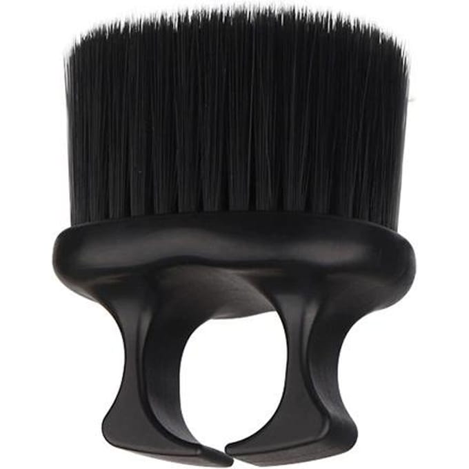 Brosse à cheveux noire pour coiffeur, accessoire de coiffure pour enlever les poils morts noir