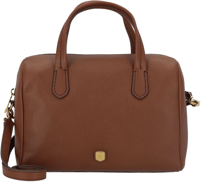 FOSSIL schoudertas handtas Lainey Satchel Brown bruine