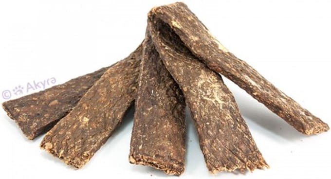 Akyra Strips Hert - Natuurlijk gedroogde hondensnack - 200 gram