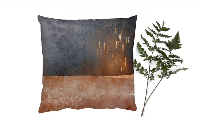 Sierkussens - Kussentjes Woonkamer - 60x60 cm - Abstract - Goud - Design