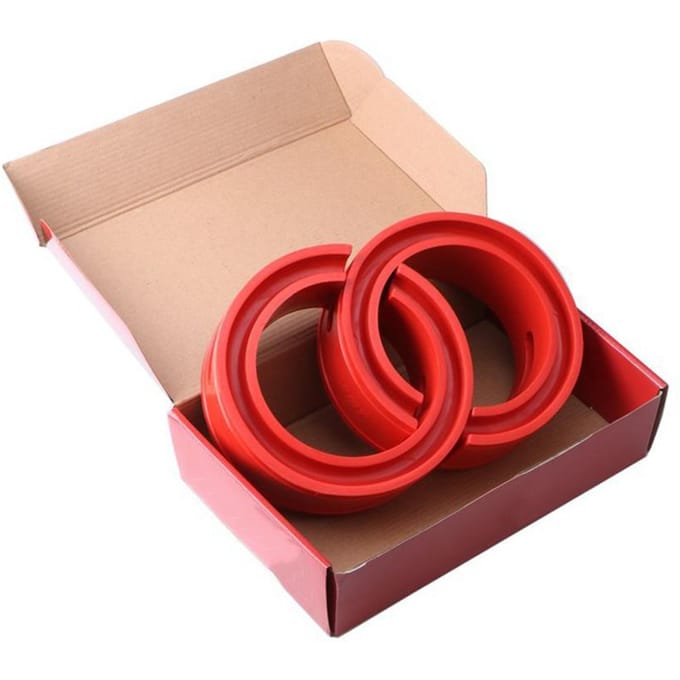 2 Stuks Auto Schokdemper Gereedschap Lente Bumper Buffer Vermogen Kussen Coil Demper beige