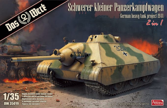 Das Werk Modelbouwpakket Militaire voertuigen - 35019 Schwerer kleiner Panzerkampfwagen Plastic - 1:35 - Modelbouw