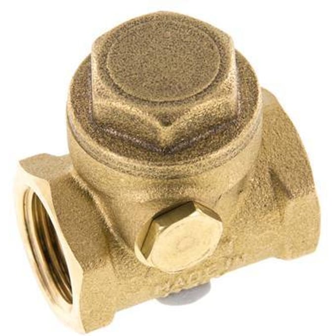 G 1/2'' Messing Swing Terugslagklep 12 Bar (174 Psi) NBR Zachte Seal
