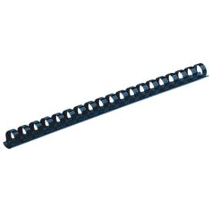 Fellowes plastic inbindruggen, formaat 10 mm, 100 stuks, voor inbindmachines plastic inbindrug blauw, 100 stuks