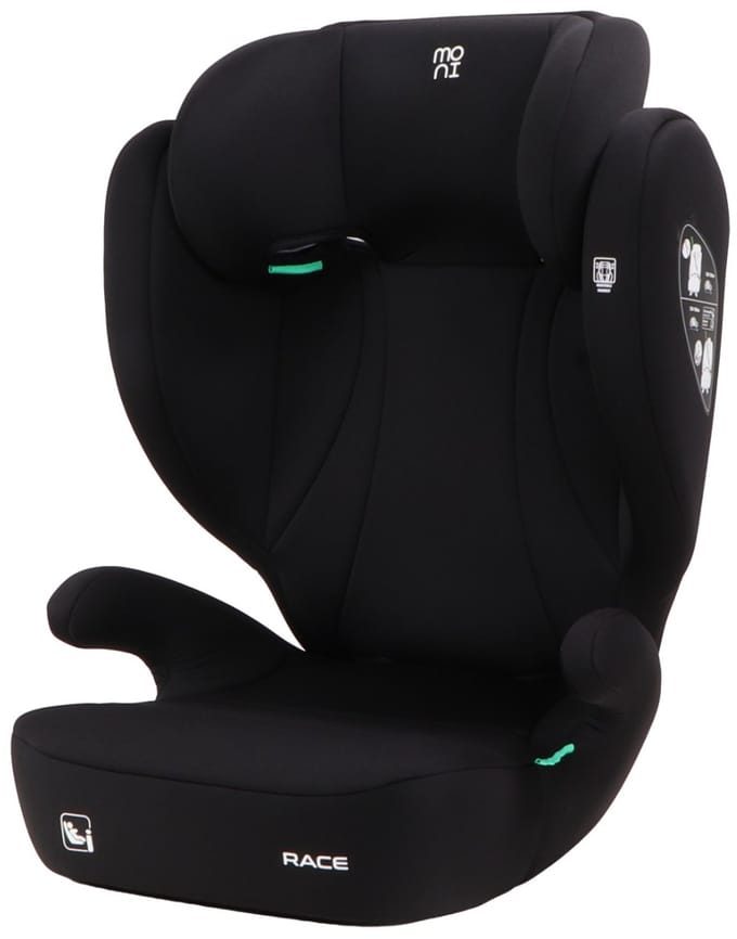 Moni Race Cosmo Black 100-150 cm i-Size Autostoel