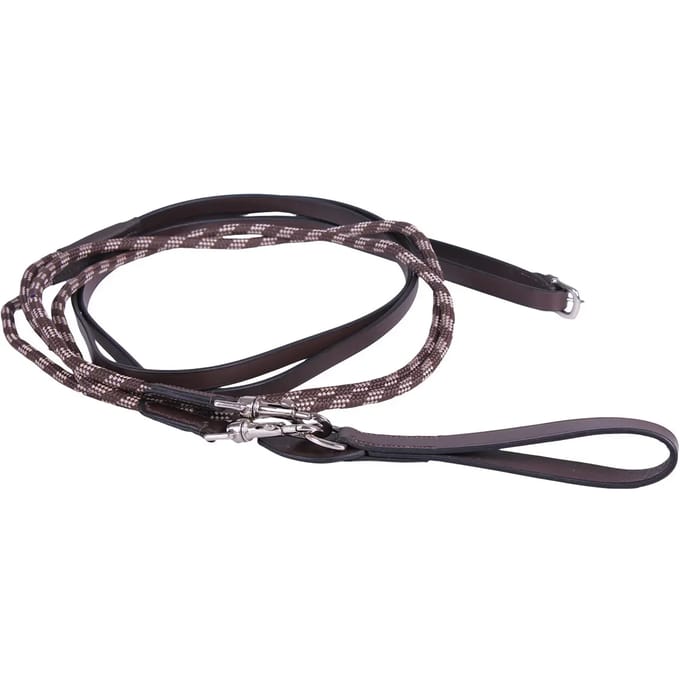 Qhp Slofteugels Luxe Bruin - pony