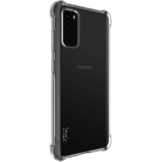 Imak Samsung Galaxy S20 Shockproof Airbag Hoesje met Screenprotector Transparant