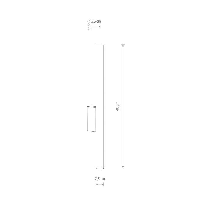 Nowodvorski Lighting Wandlamp Laser, bruin, metaal, 40 cm hoog, G9