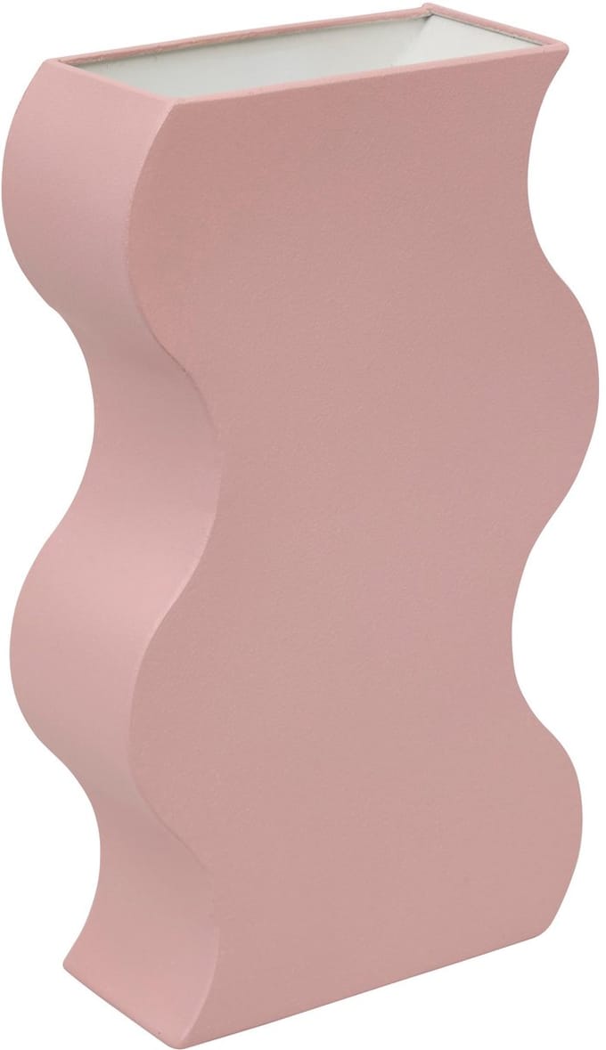 Atmosphera Chéri Gietijzeren vaas - 21x8x35cm - Roze