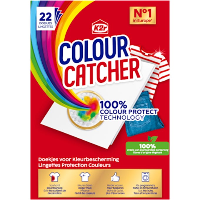 K2R Wasmachine Doekjes Colour Catcher 22 stuks
