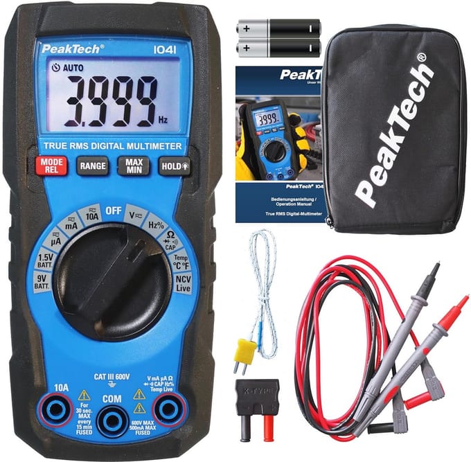 Multimeter TRMS Spanningsdetector CAT III 600V - Universeel Meetinstrument