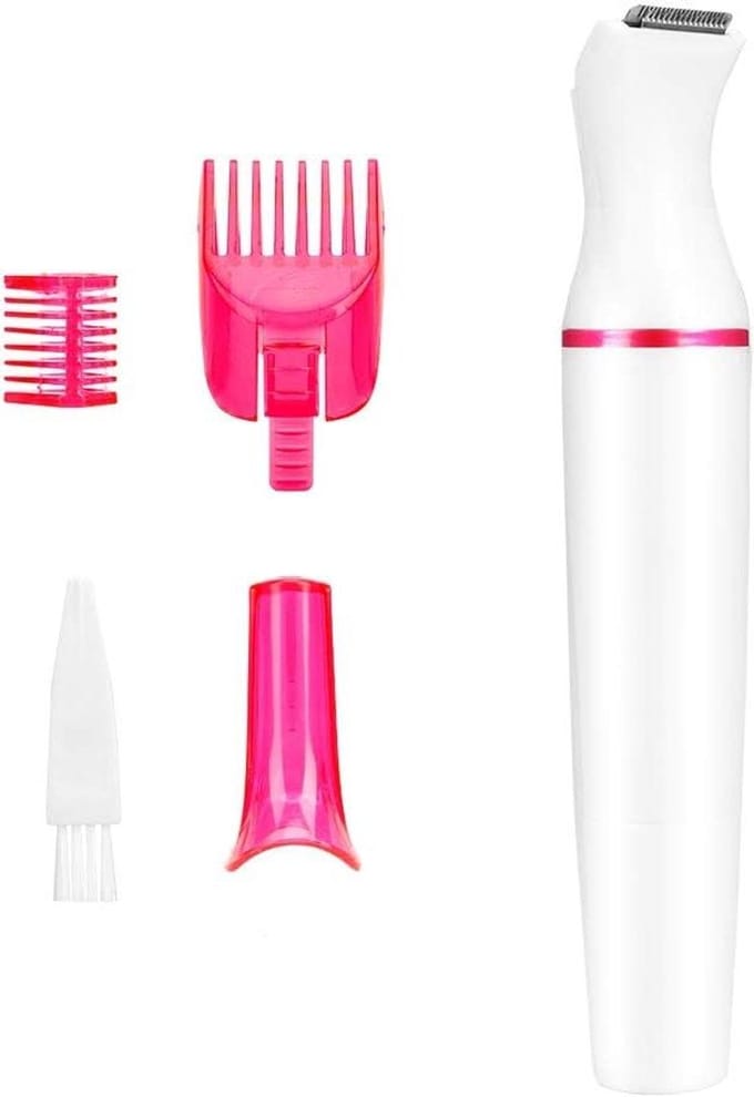 Elektrisch Ladyshaver - Ontharingsapparaat Dames - Gezichtsverzorging - 4-in-1 Multifunctioneel - Compact Formaat - Wit