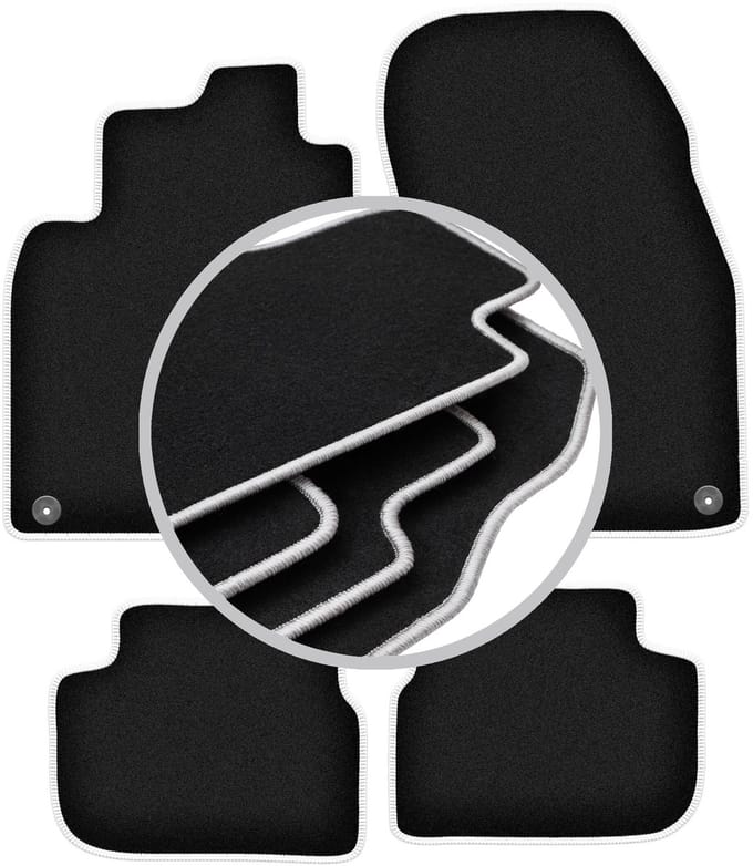 CARLUX-SILVER automatten voor: Saab 9-3 II cabrio (2002-2014)