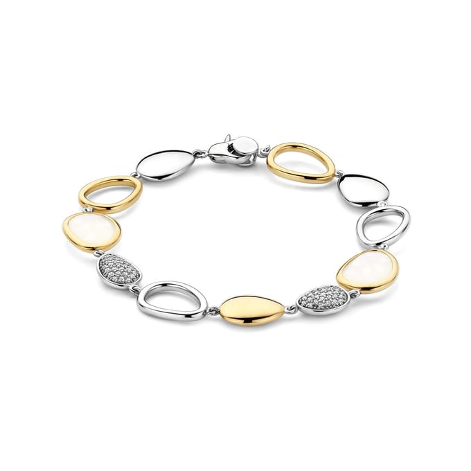 TI SENTO Dames Armband - 925 zilver - Parelmoer - Maat M - 23082MW