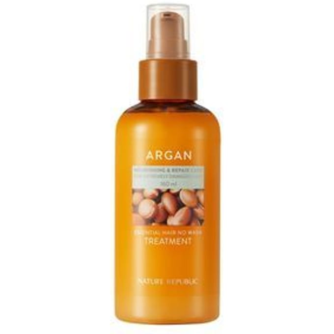 Nature Republic, Argan Essential Hair No Wash Treatment, 5.41 fl oz (160 ml) orange