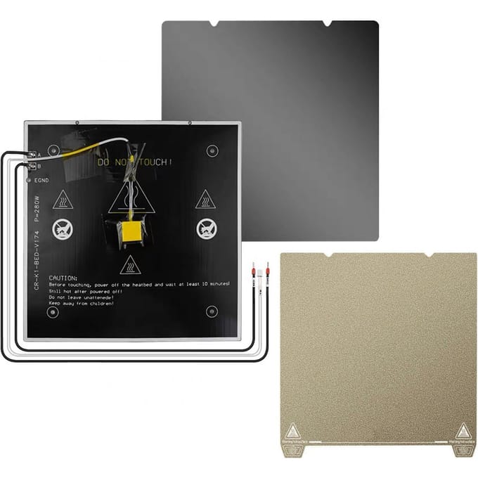 3D Printer Printplatform Aluminium Verwarmd Bed met PEI-plaat Dubbelzijdig Getextureerd Compatibel met 3