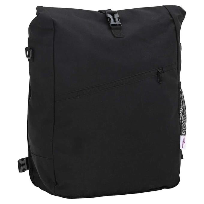 vidaXL - Fietstas - Zwart - 33 - x - 16 - x - 60 - cm - Polyester