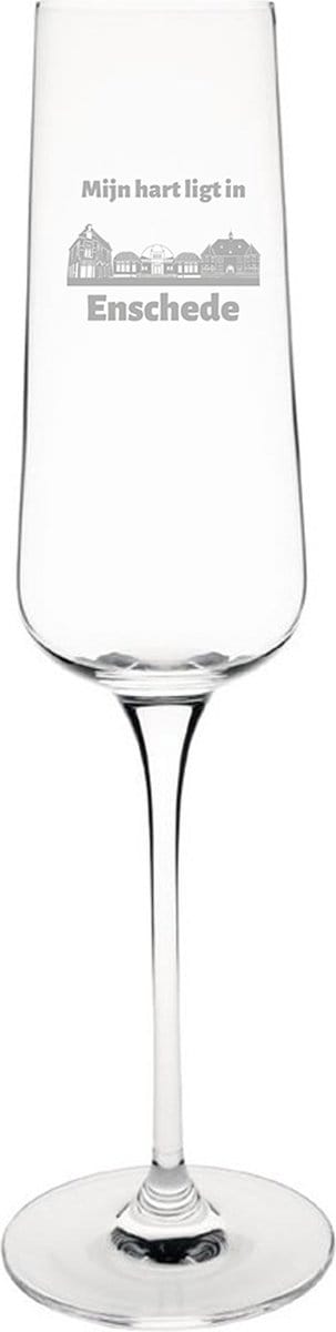 Gegraveerde Champagneglas 27cl Enschede