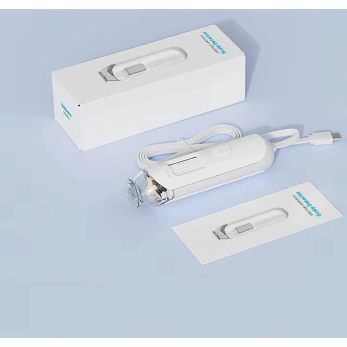 Electronische Dermatoscoop Hoofdhuid Camera Detectie Professionele Gezichtshuid Analyzer Machine Digitale Microscoop Poriën Vergrootglas NIEUW white