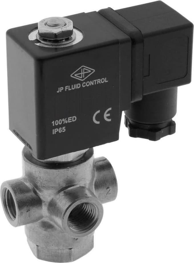 Magneetventiel TP-DA 1/4'' 3/2 Weg NC RVS EPDM 0-2bar 24V DC - TP-DA014S040E-024DC