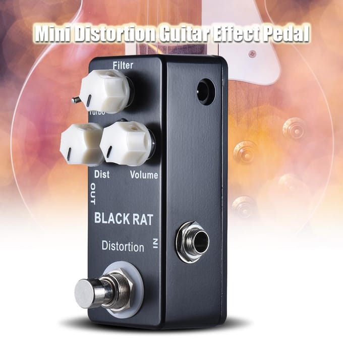 Mini Distortion Gitaareffectpedaal True Bypass Zink-aluminiumlegering Behuizing gray