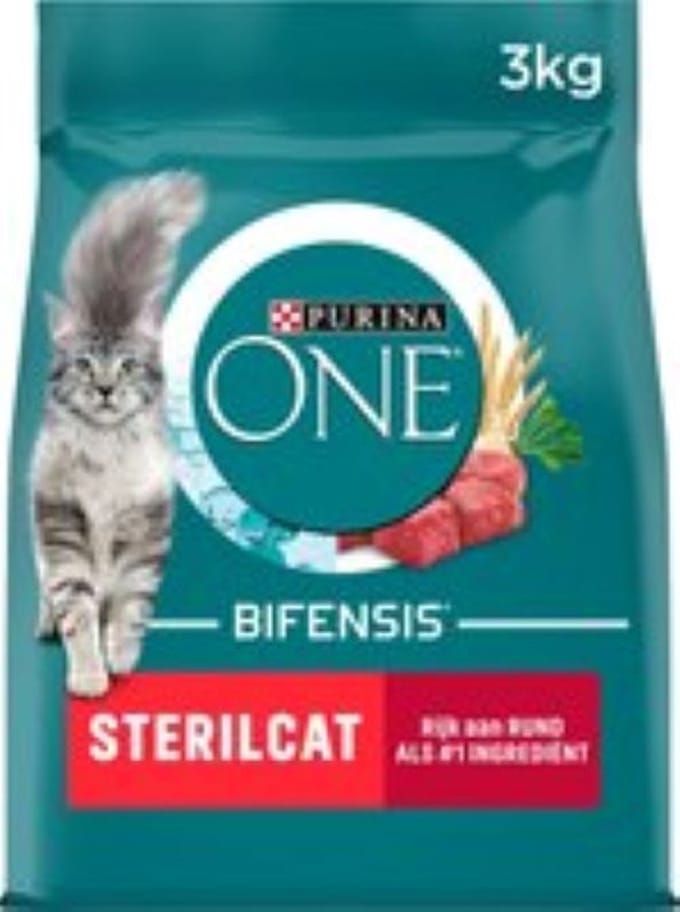3x Purina ONE Sterilcat - Kattenvoer - Rund & Tarwe - 3kg