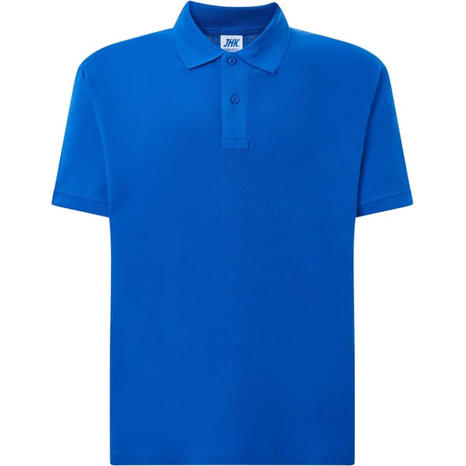 JHK Heren Pique Regular Poloshirt (Koningsblauw)