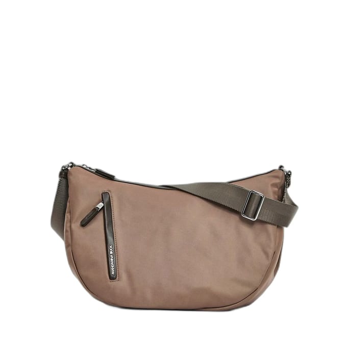 MANDARINA DUCK Schoudertas Hunter Hobo Bag Beaver Taupe