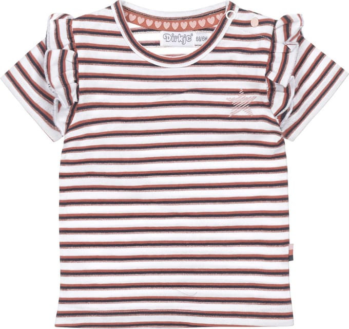 Dirkje T-DOTS Meisjes T-shirt - Maat 98