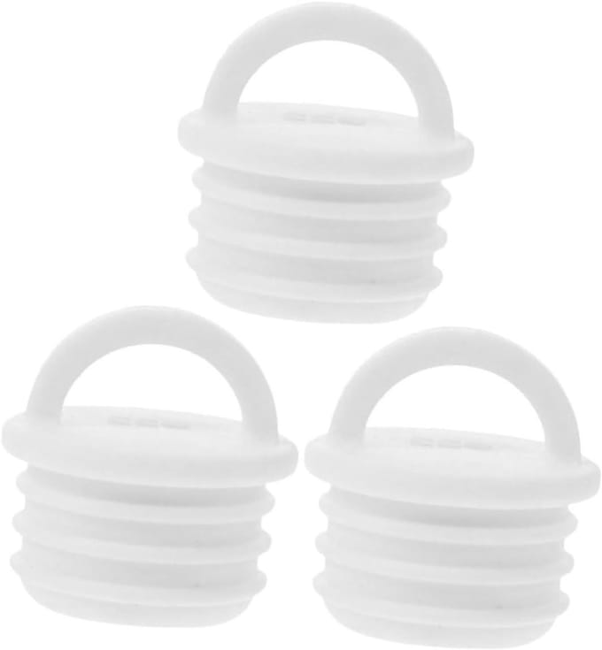 Mop Emmer Stop - Afvoerplug Rubber - Water Dicht Maken - Lekvrije Afvoer - 3 Stuks - Wit