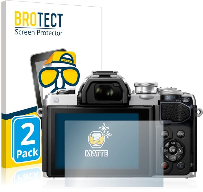 BROTECT - Screenprotector voor Olympus OM-D E-M10 Mark III / Mark IV - Folie Beschermfolie matte 2 Stuks