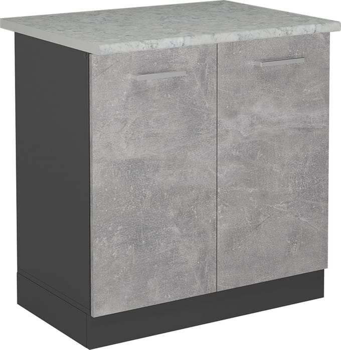 Vicco R-Line Wastafelkast – 80 cm WB Marmer Beton