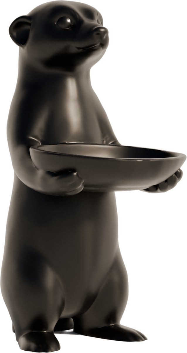 Fiastra Meerkat sleutelhouder - sleutel organizer - zwart