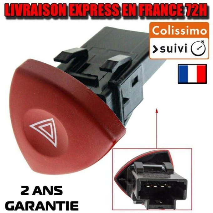 COMMANDE AVERTISSEMENT x FEUX DE DETRESSE RENAULT LAGUNA 2 Espace 4