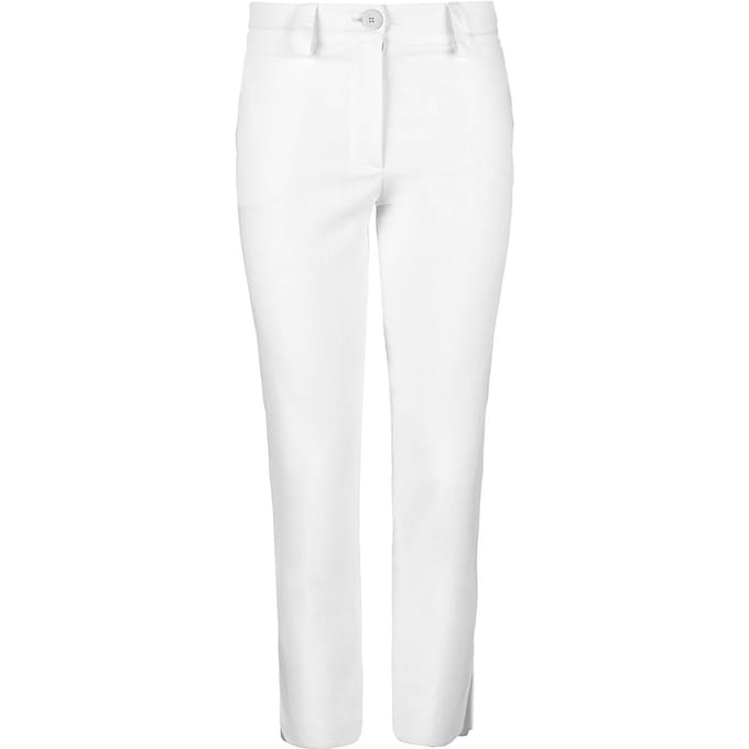 Wit denimkatoenen spijkerbroek